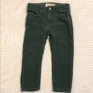 H&M Green Corduroy Pants